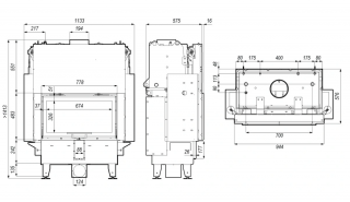  Defro Riva ME G SHORT wymiary